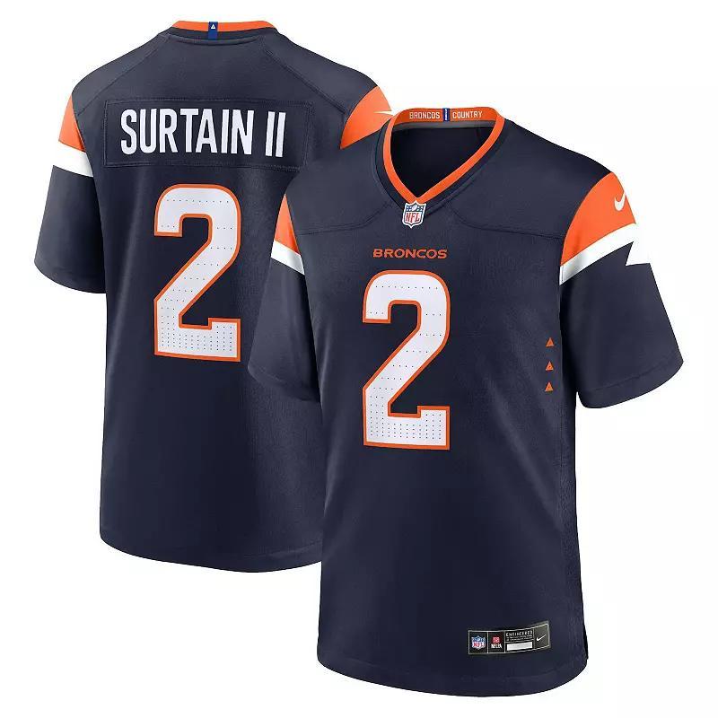 Mens Nike Patrick Surtain II Denver Broncos Alternate Game Jersey Blue Product Image