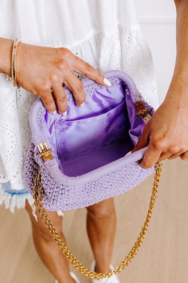 Hula Happiness Woven Purse in Lavender Product Image