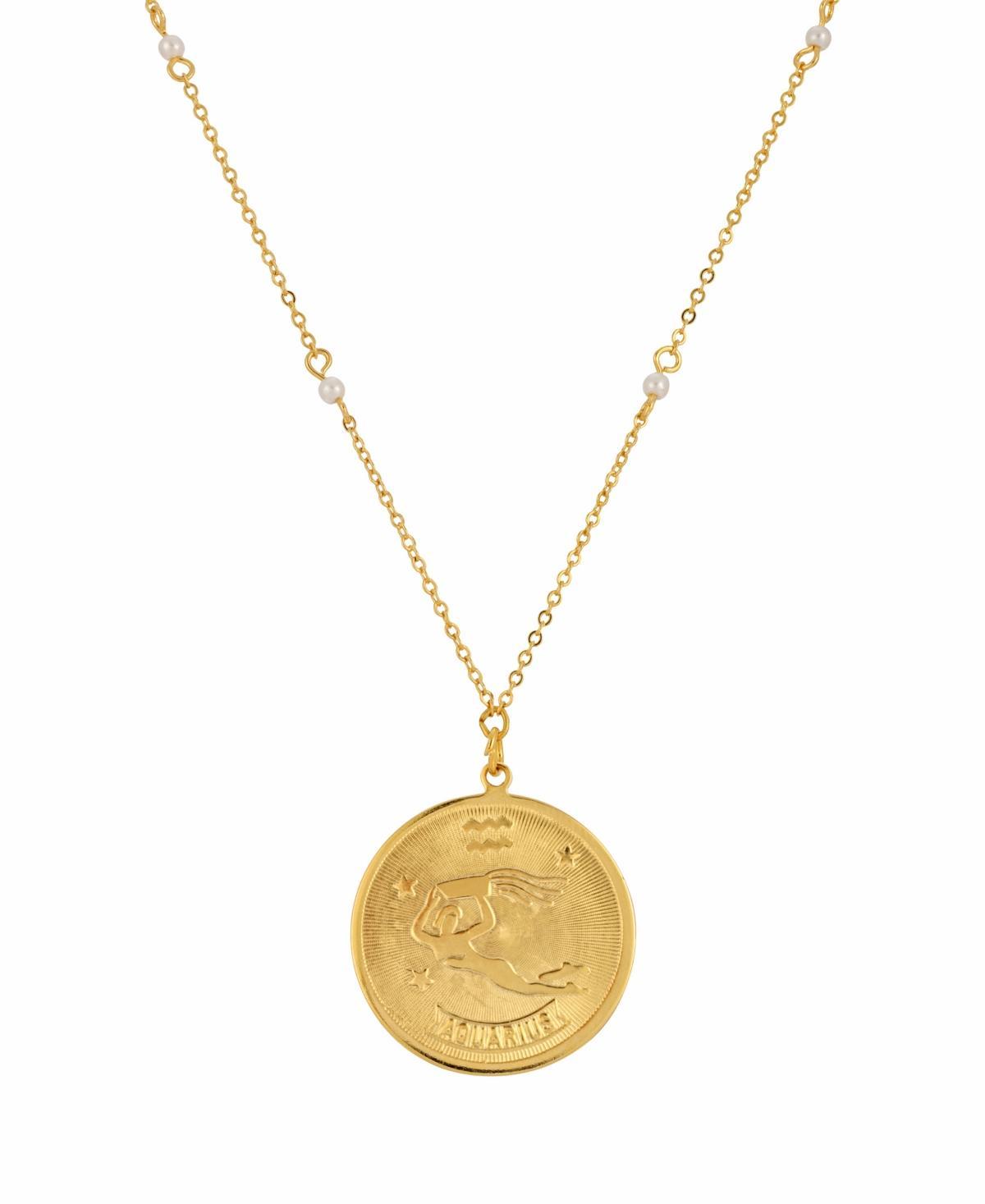 1928 Gold-tone Sagittarius Pendant Necklace, Womens, May Product Image