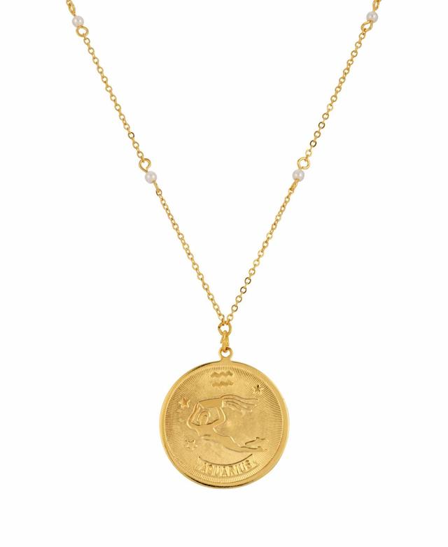 1928 Gold-tone Sagittarius Pendant Necklace, Womens, May Product Image