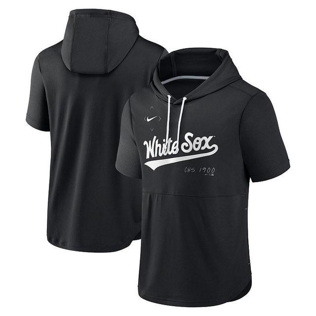 Mens Nike Chicago White Sox Springer Short Sleeve Team Pullover Hoodie Product Image