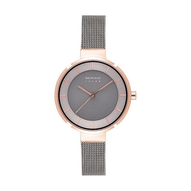 Bering Ladies Slim Solar Case Mesh Watch Product Image