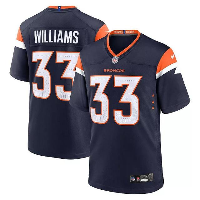 Mens Nike Javonte Williams Denver Broncos Alternate Game Jersey Blue Product Image