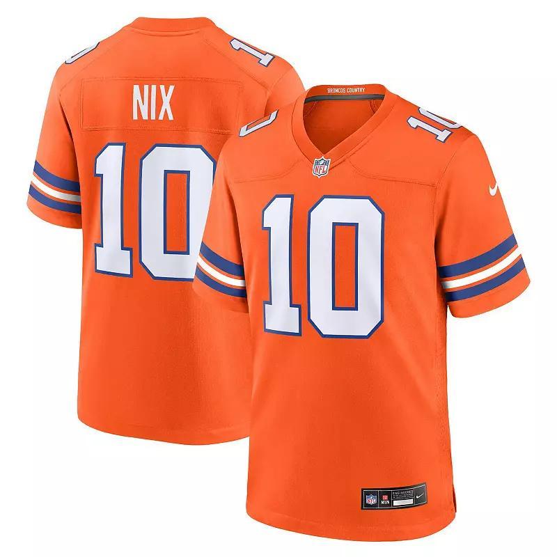 Mens Nike Bo Nix Denver Broncos Mile High Collection 1977 Throwback Player Game Jersey Product Image