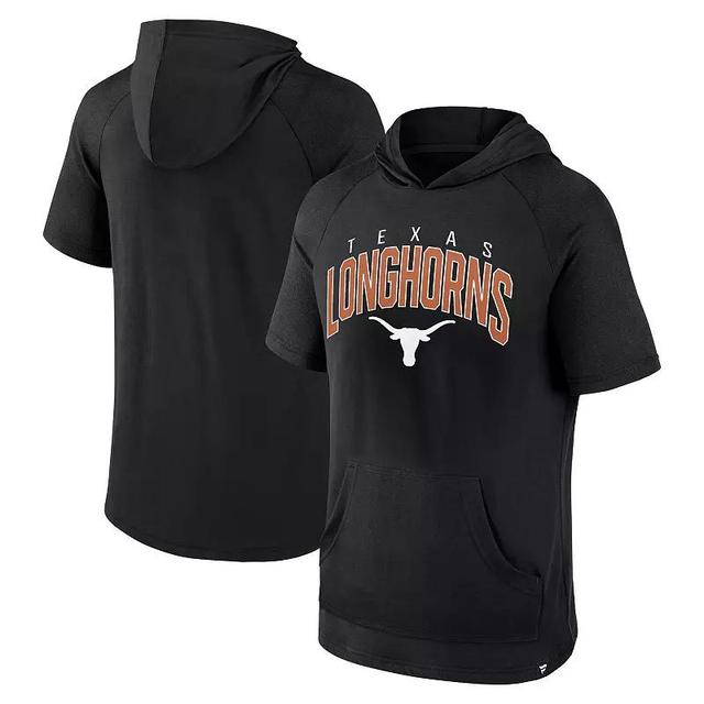 Mens Fanatics Branded Texas Longhorns Double Arch Raglan Short Sleeve Hoodie T-Shirt Product Image