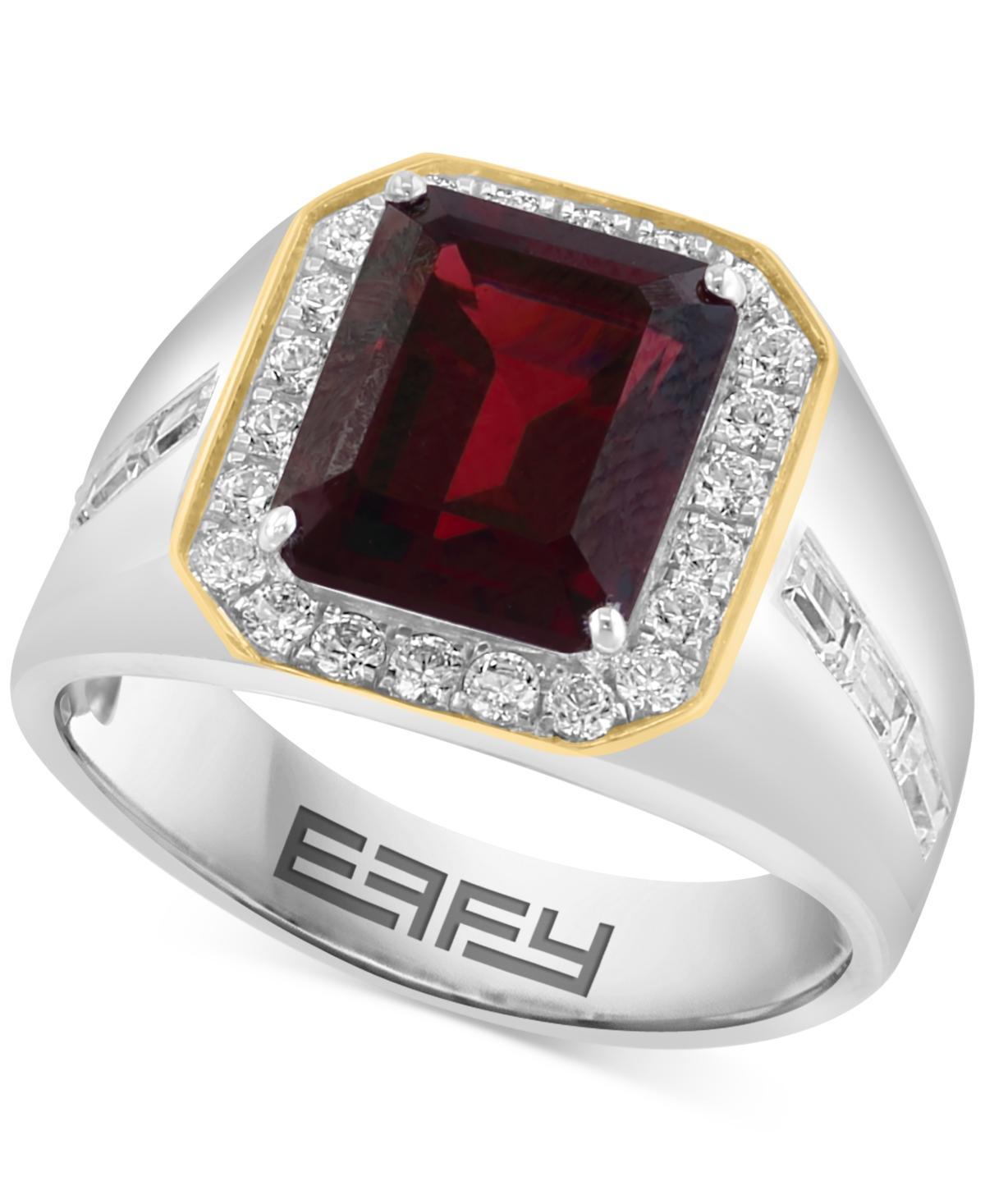 Effy Mens Garnet (7-7/8 ct. t.w.) & Zircon (1-7/8 ct. t.w.) in Sterling Silver & 14k Gold-Plate Product Image