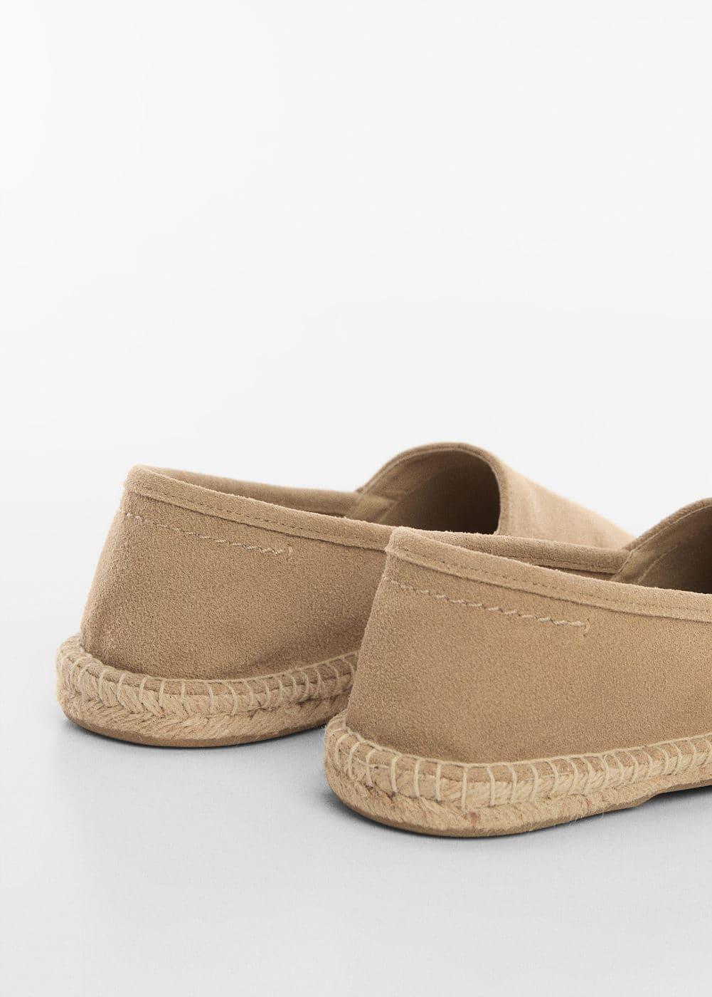 MANGO MAN - Jute suede leather espadrille sandMen Product Image