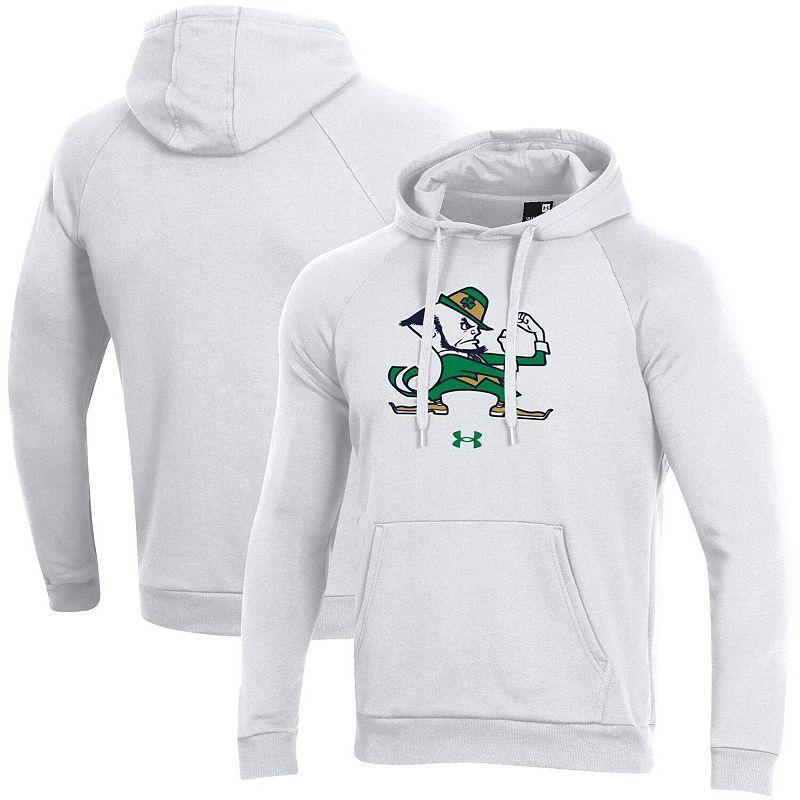 Mens Under Armour Notre Dame Fighting Irish Mascot School Logo All Day Raglan Pullover Hoodie Product Image