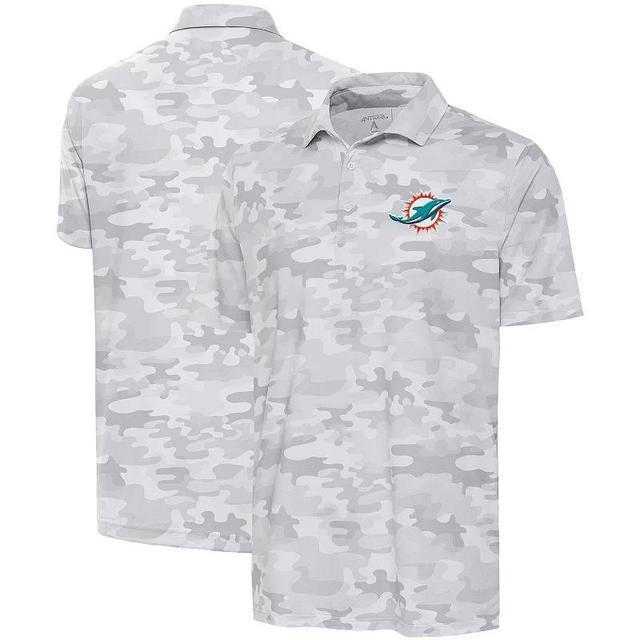 Mens Antigua Miami Dolphins Collide Polo Product Image