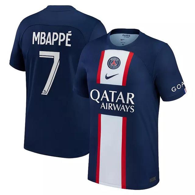 Mens Nike Kylian Mbapp Blue Paris Saint-Germain 2022/23 Home Replica Player Jersey Product Image