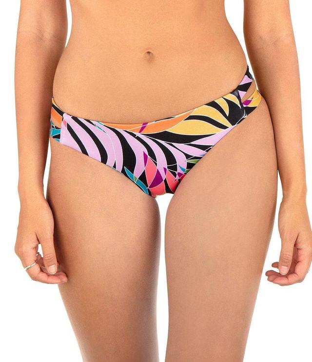 Hurley Max Tropic Dance Tropical Print Moderate Side Strap Hipster Swim Bottom Product Image