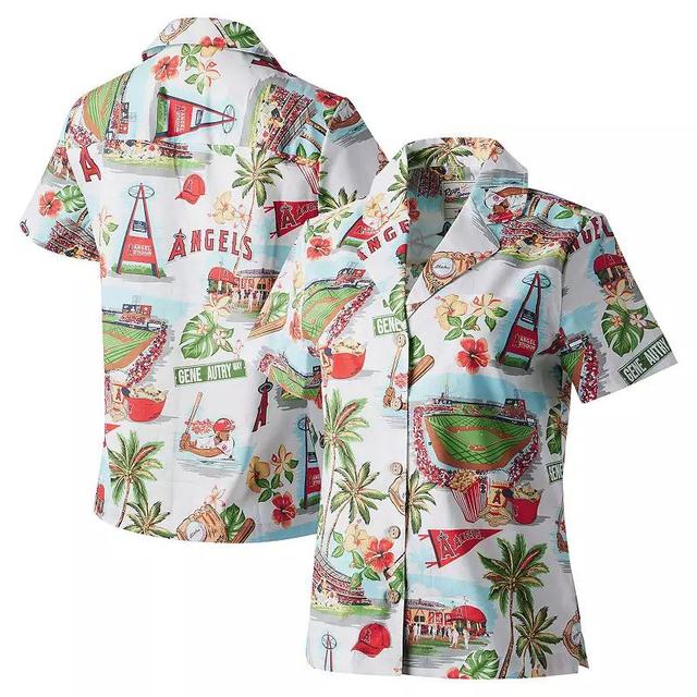 Womens Reyn Spooner Los Angeles Angels Scenic Button-Up Shirt Product Image