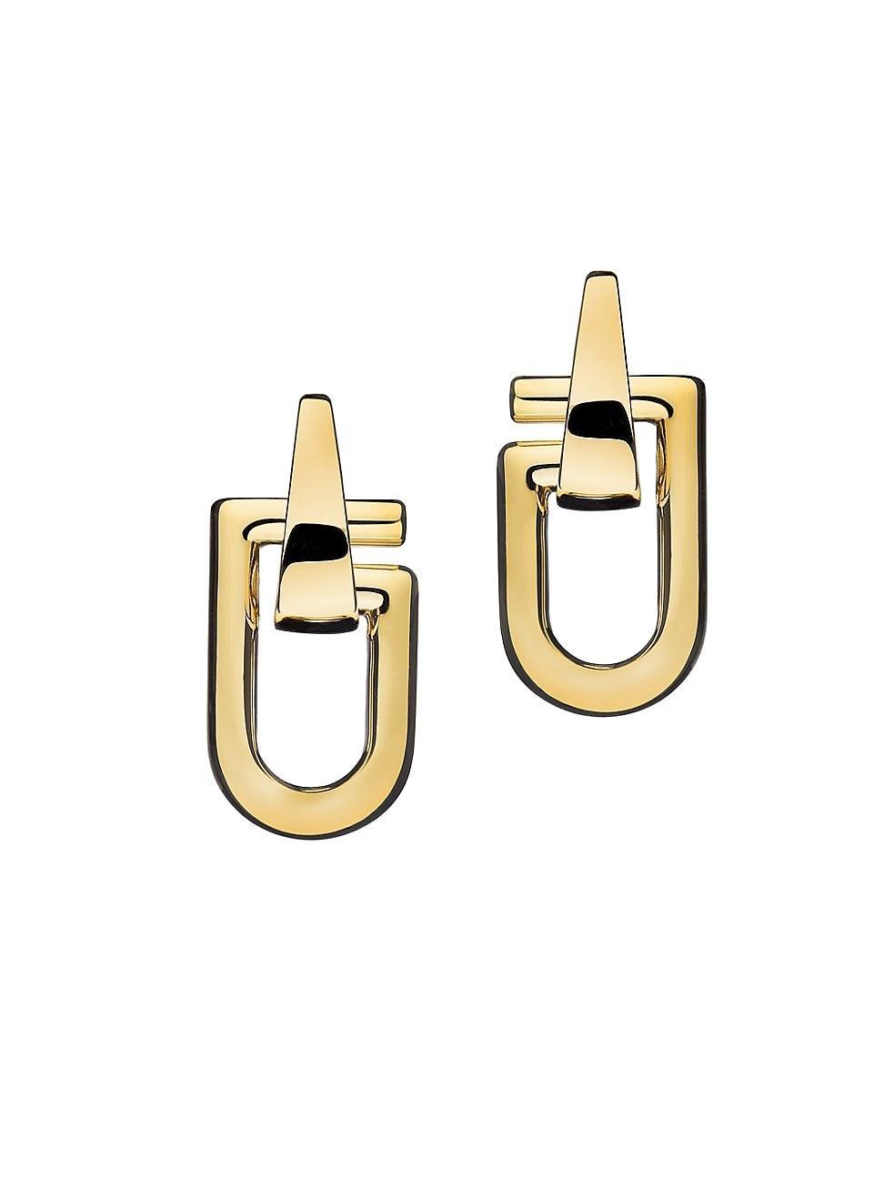 Womens Reine 18K Yellow Gold Drop Earrings product image