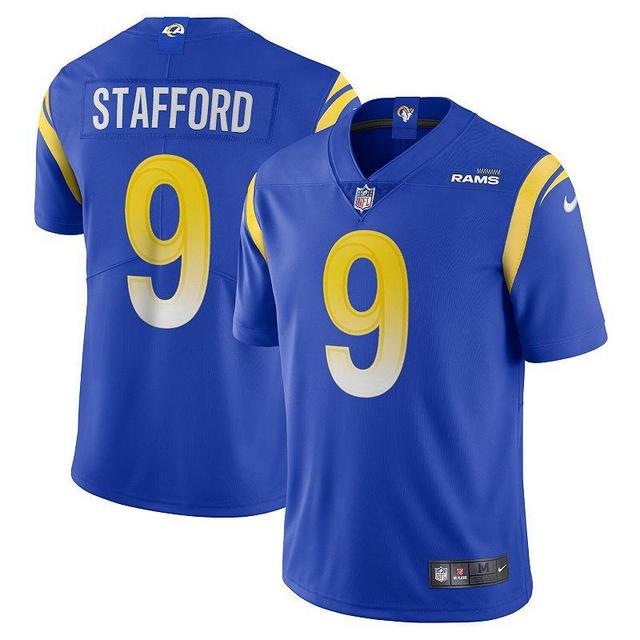 Mens Nike Matthew Stafford Royal Los Angeles Rams Vapor Limited Jersey Product Image