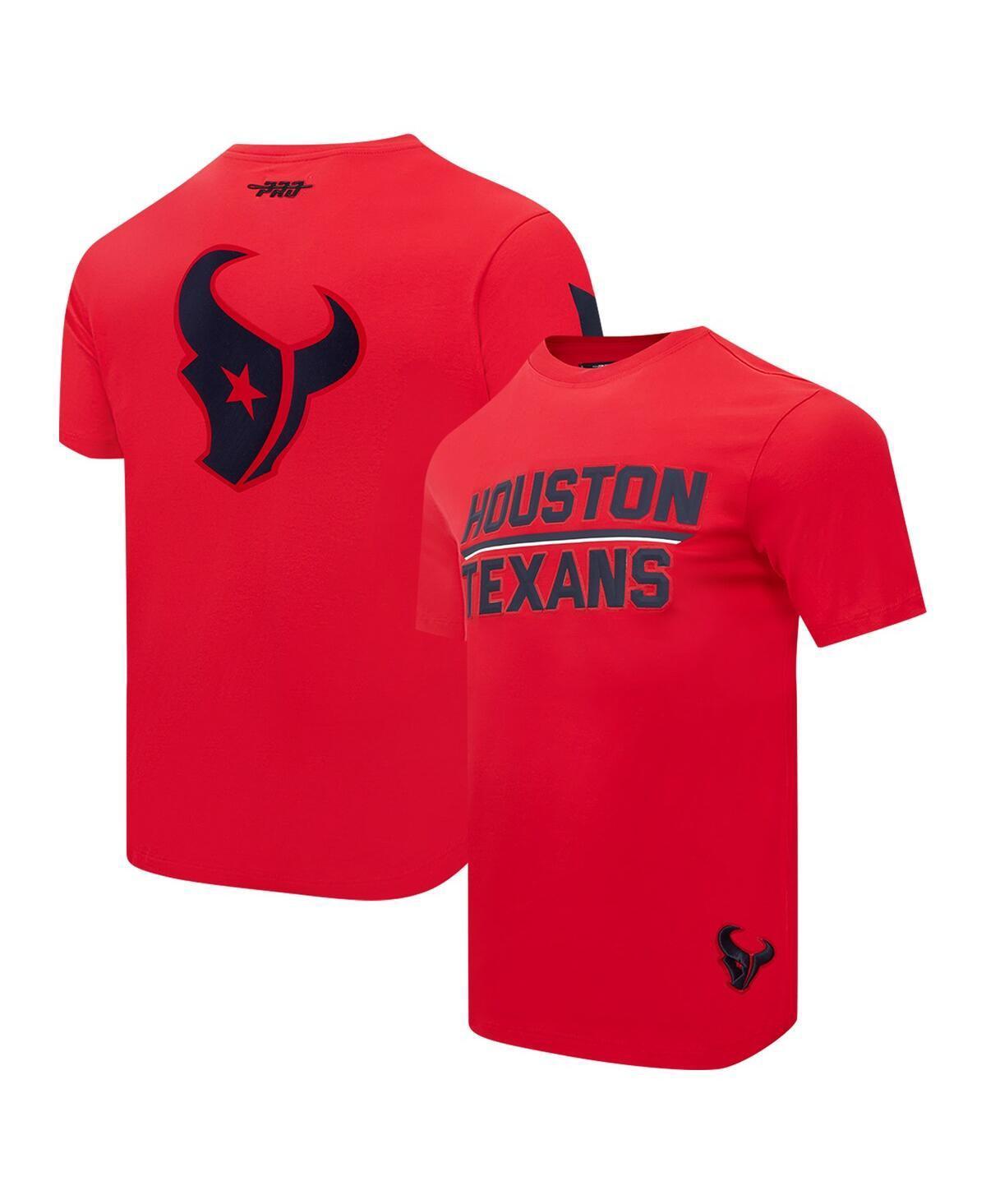 Pro Standard Mens Red Houston Texans Alternate Logo T-Shirt Product Image