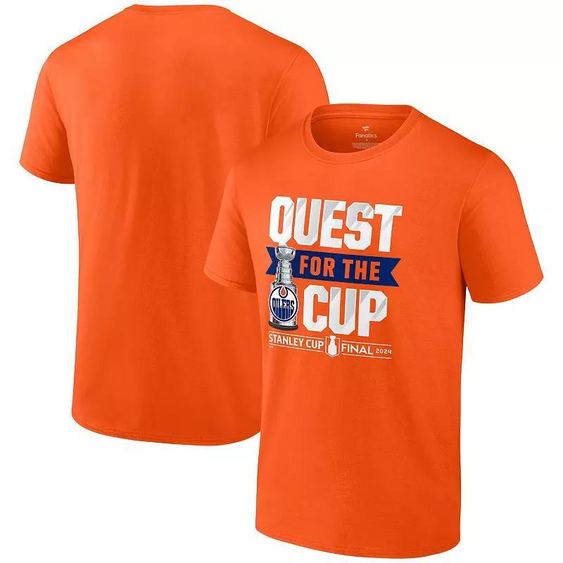 Mens Fanatics Orange Edmonton Oilers 2024 Stanley Cup Final Quest T-Shirt Product Image