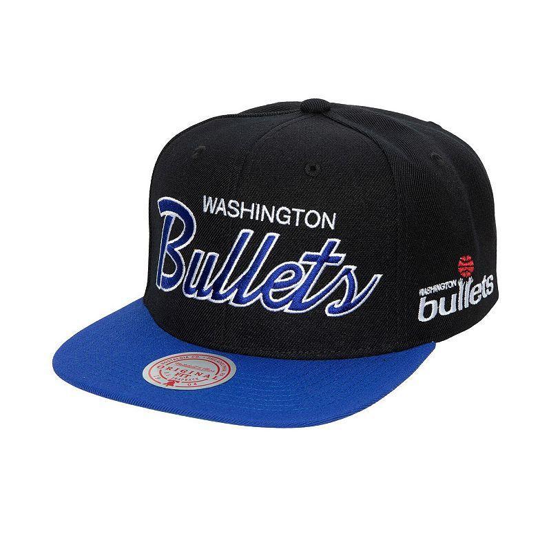 Mens Mitchell & Ness Washington Bullets Hardwood Classics MVP Team Script 2.0 Snapback Hat Product Image