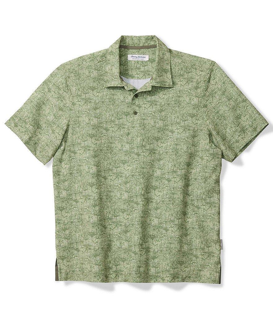 Tommy Bahama Big & Tall Bahama Coast Palm Retreat Printed Short Sleeve Polo Shirt Product Image