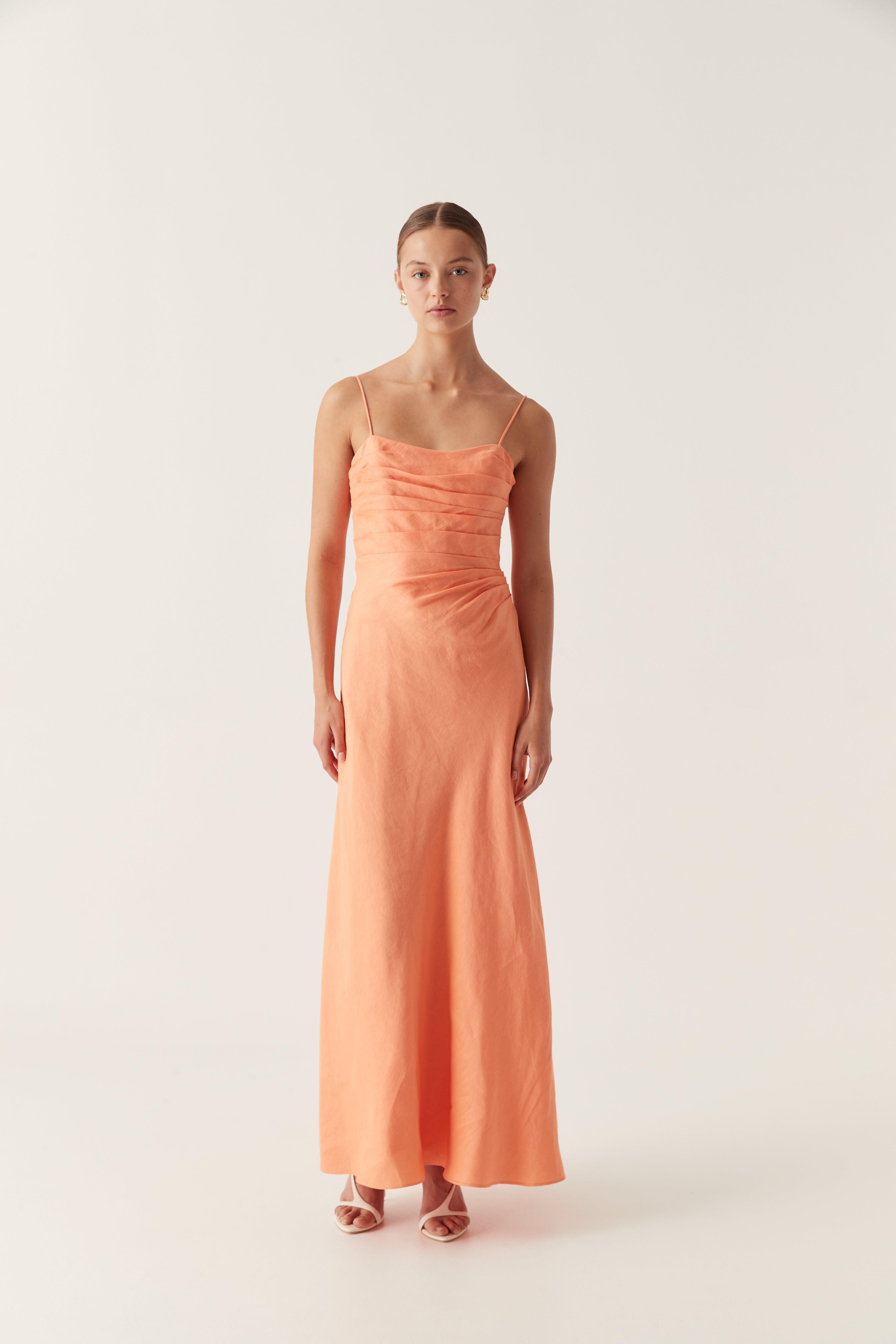 Clarice Draped Maxi Dress Product Image