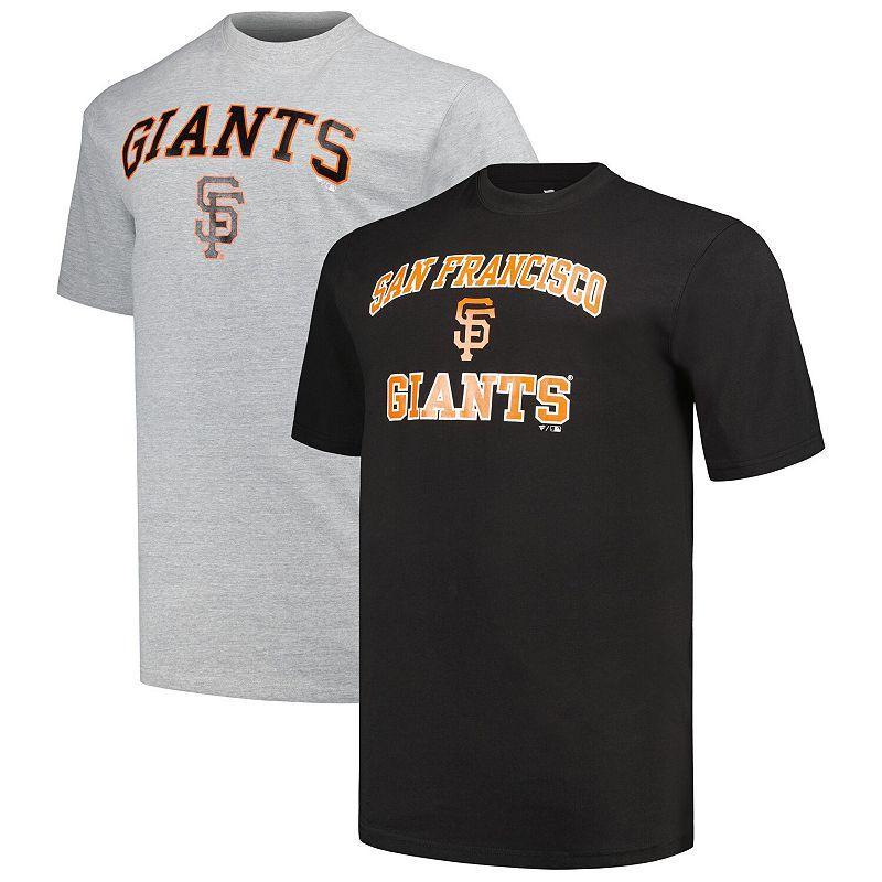 Mens Profile /Heather Gray San Francisco Giants Big & Tall T-Shirt Combo Pack Product Image