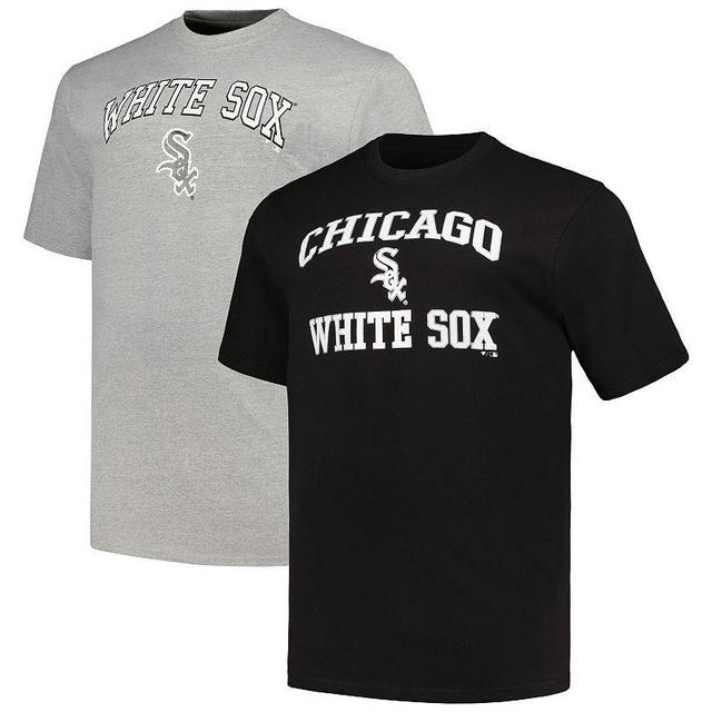 Mens Profile /Heather Gray Chicago White Sox Big & Tall T-Shirt Combo Pack Product Image