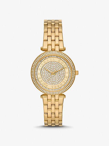 Oversized Pavé Logo -Tone Watch Product Image