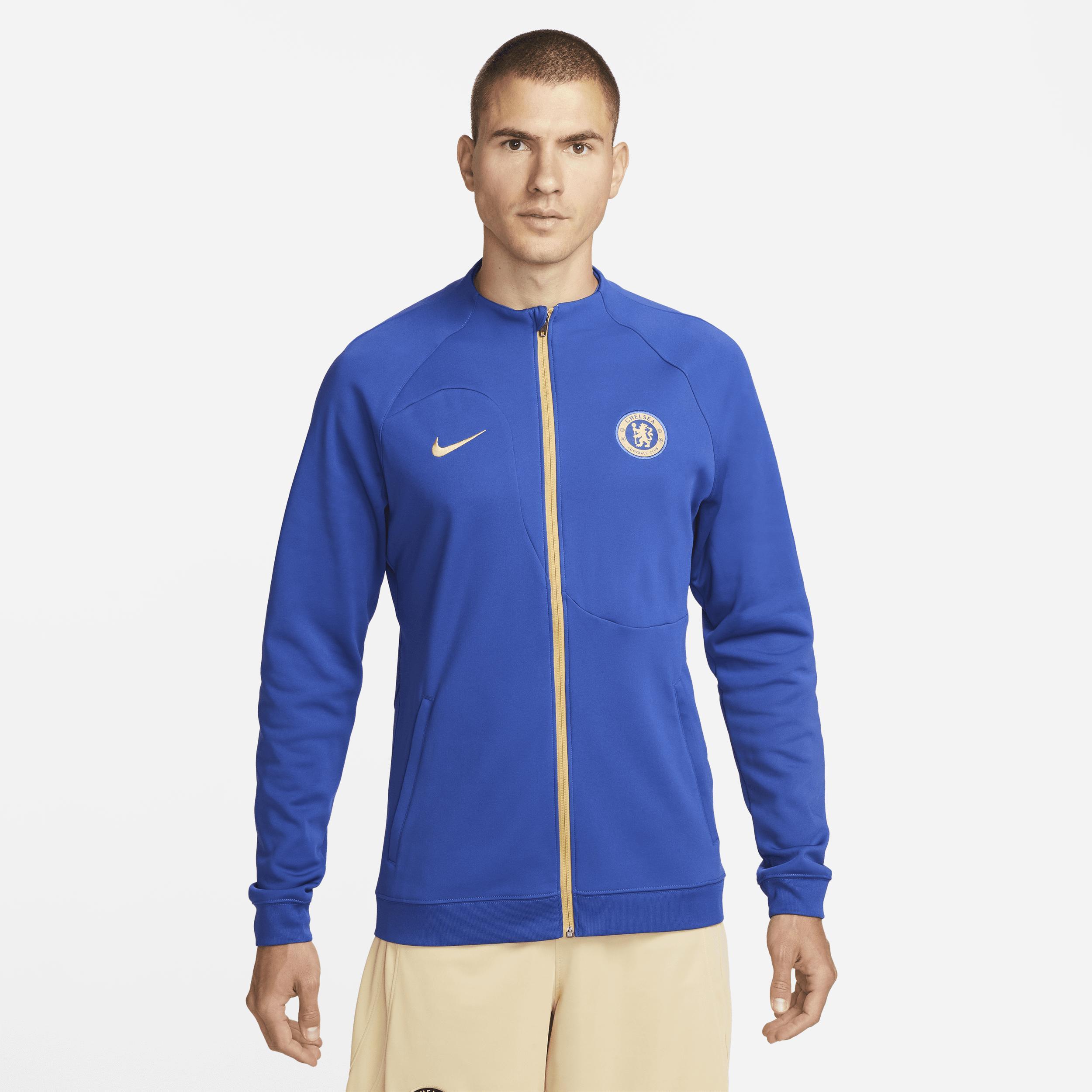 Mens Nike Blue Chelsea 2023/24 Academy Pro Anthem Raglan Performance Full-Zip Jacket Product Image