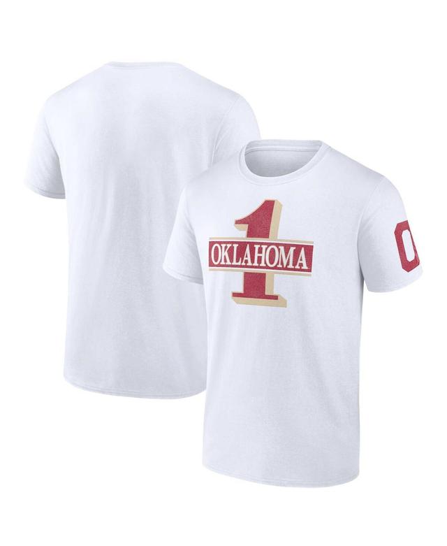 Mens Fanatics White Oklahoma Sooners Only One Fan T-shirt Product Image