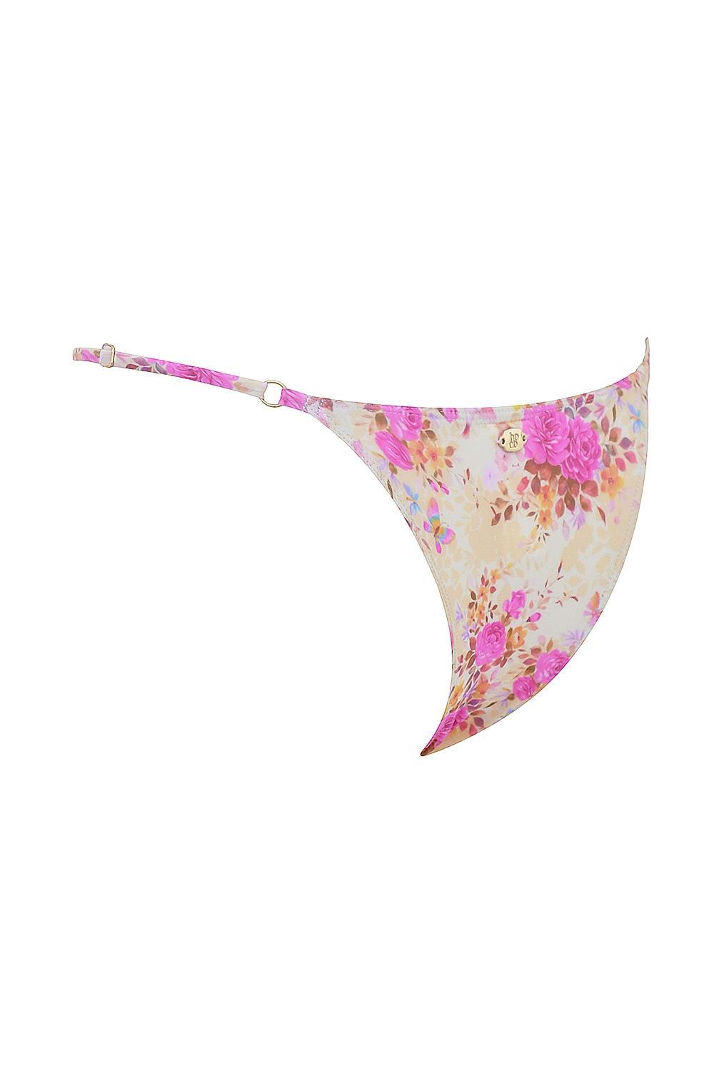 Toulouse Floral Print Ruffle Trim Bikini Bottom Product Image