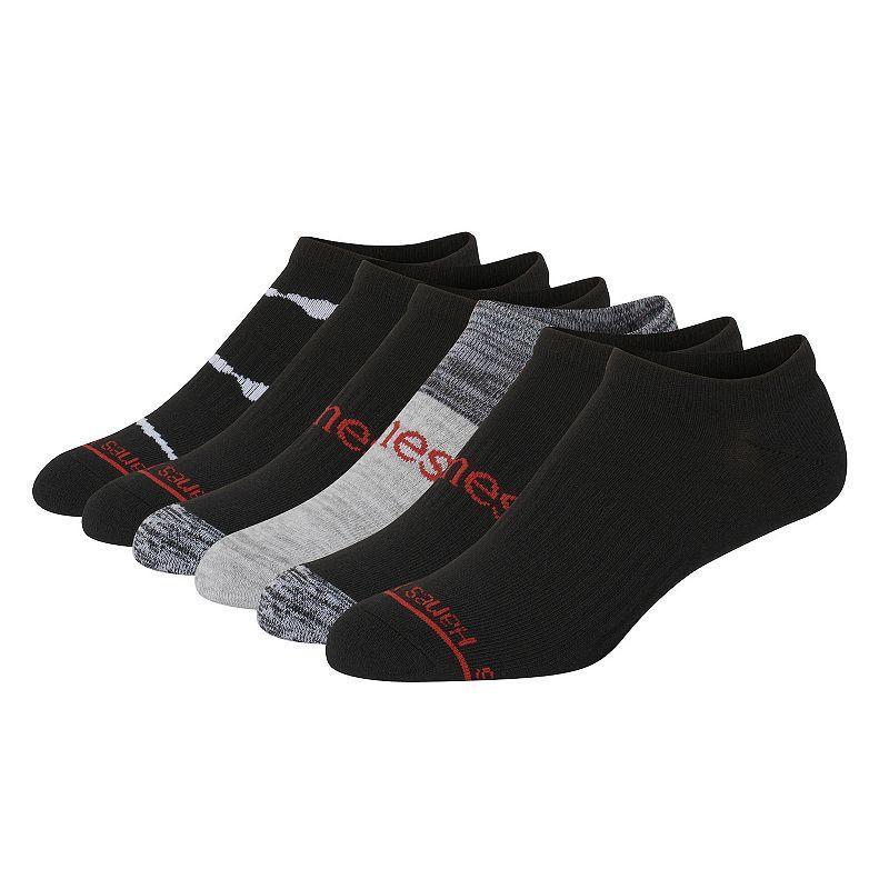 Mens Hanes Originals Ultimate 6-Pack Moisture-Wicking No-Show Socks, Mens Product Image