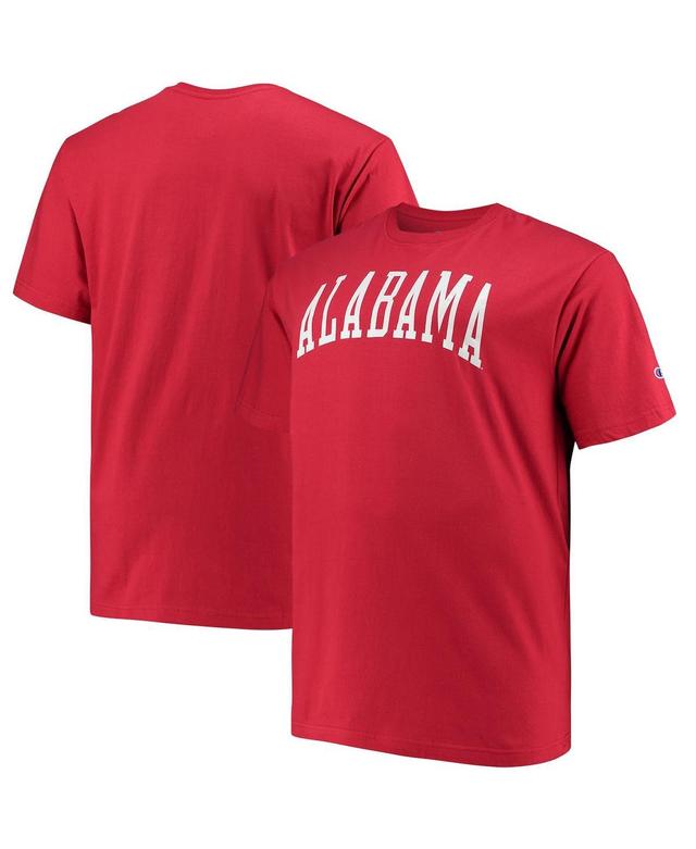 Mens Champion Crimson Alabama Crimson Tide Big and Tall Arch Team Logo T-shirt Product Image