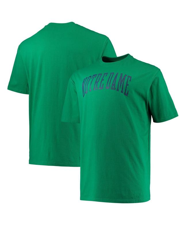 Mens Champion Green Notre Dame Fighting Irish Big and Tall Arch Team Logo T-shirt Product Image