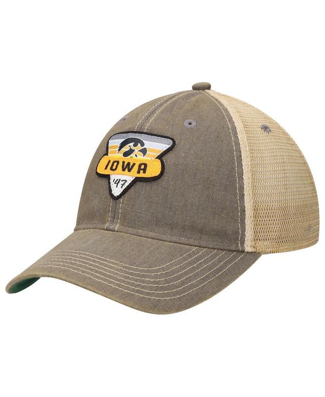 Mens Gray Iowa Hawkeyes Legacy Point Old Favorite Trucker Snapback Hat Product Image