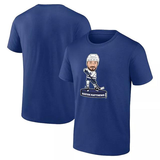 Mens Fanatics Branded Auston Matthews Blue Toronto Maple Leafs Player Bobblehead T-Shirt Product Image