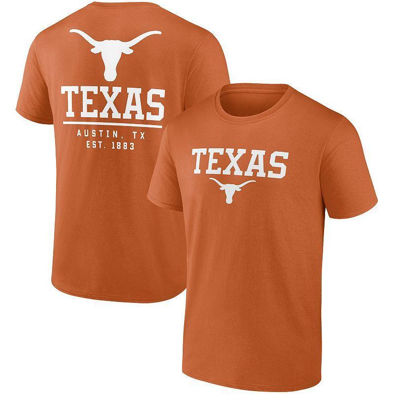 Mens Fanatics Branded Texas Orange Texas Longhorns Game Day 2-Hit T-Shirt Multicolor Product Image