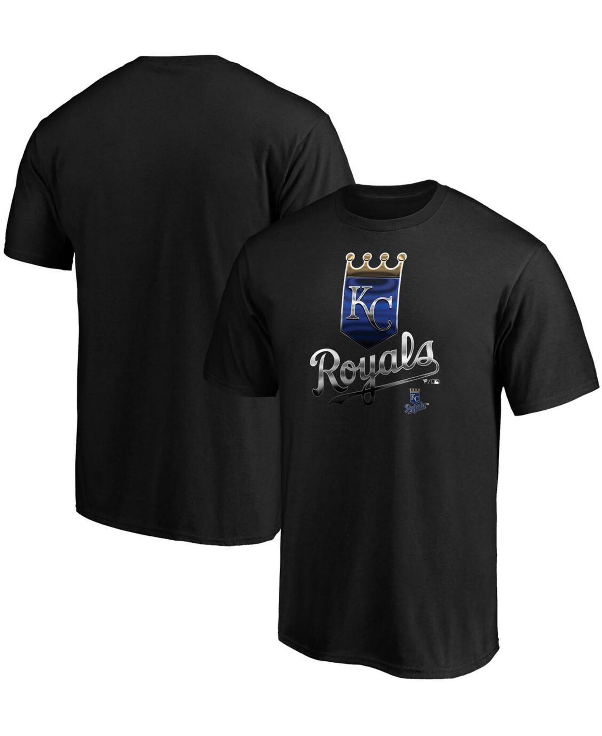 Mens Black Kansas City Royals Midnight Mascot Team Logo T-shirt Product Image