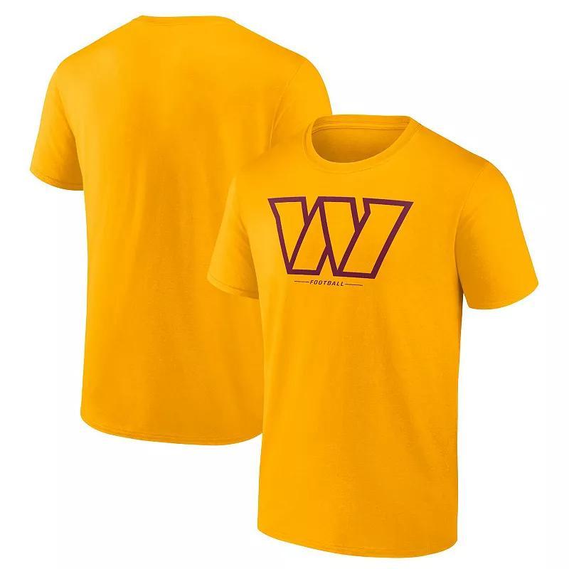 Mens Fanatics Branded Gold Washington Commanders Team Lockup T-Shirt Product Image