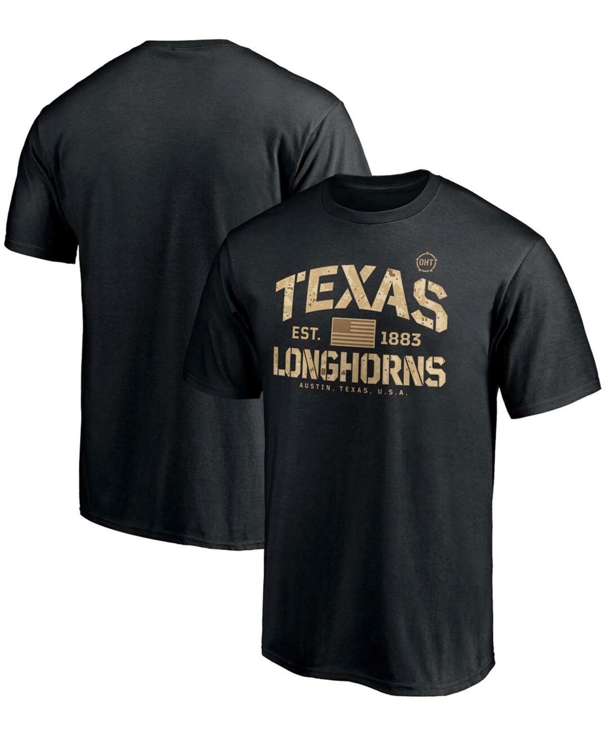 Mens Fanatics Black Texas Longhorns Oht Military-Inspired Appreciation Boot Camp T-shirt Product Image