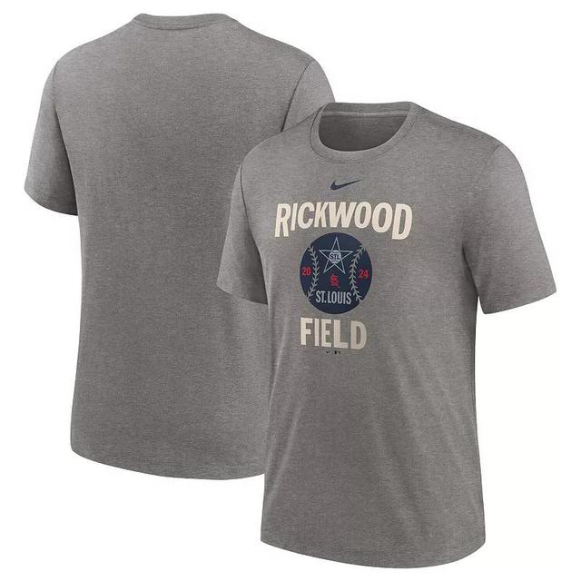 Mens Nike Heather Charcoal St. Louis Cardinals 2024 Rickwood Classic Tri-Blend T-Shirt Product Image