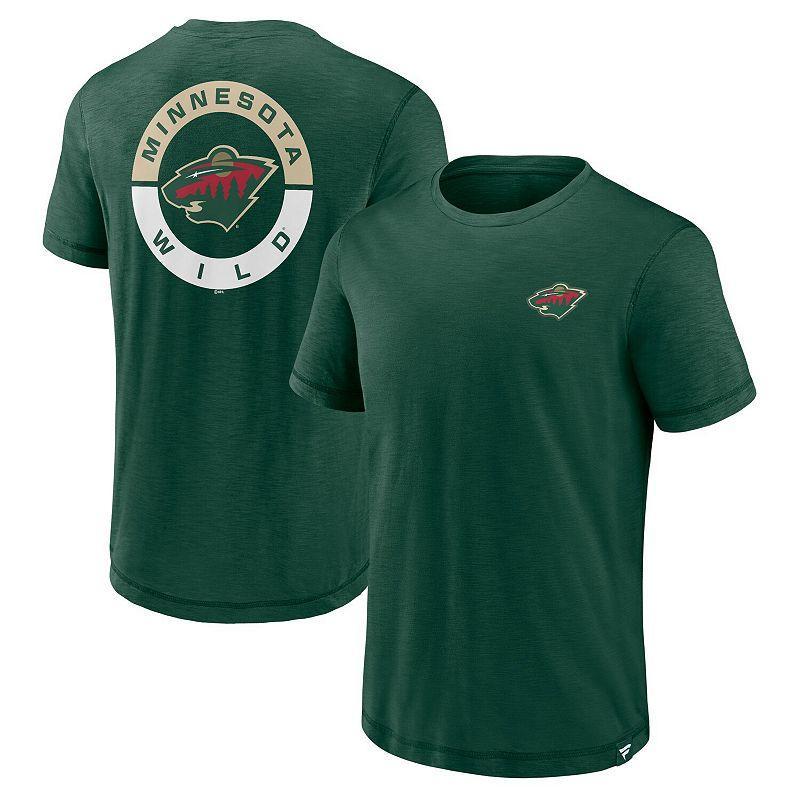 Mens Fanatics Branded Green Minnesota Wild High Stick T-Shirt Product Image