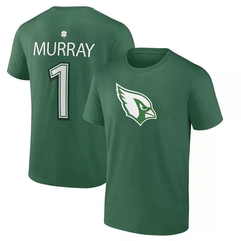 Mens Fanatics Kyler Murray Green Arizona Cardinals St. Patricks Day Icon Player T-shirt Product Image