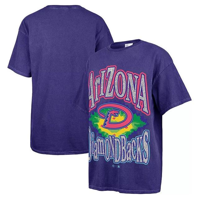 Womens 47 Arizona Diamondbacks Flashing Lights Boyfriend T-Shirt Blue Product Image