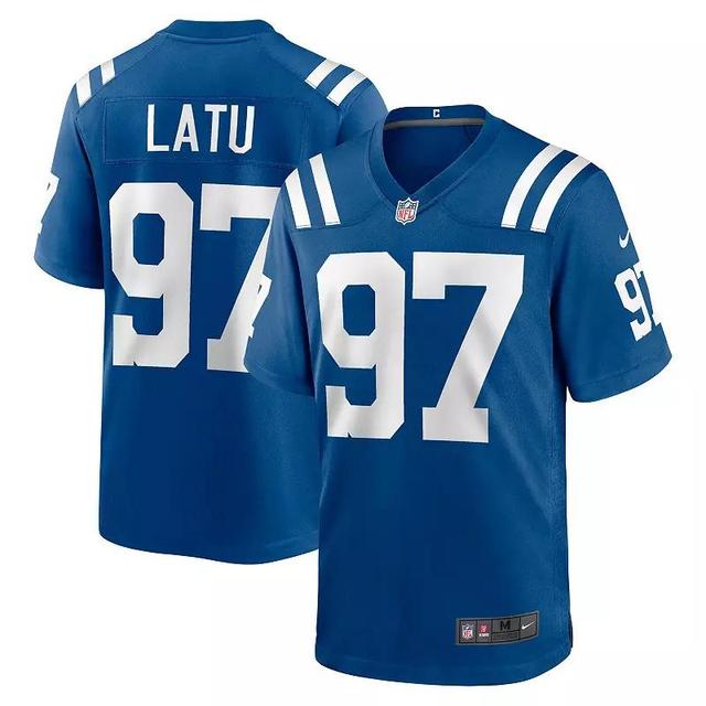 Mens Nike Laiatu Latu Royal Indianapolis Colts 2024 NFL Draft First Round Pick Player Game Jersey Product Image