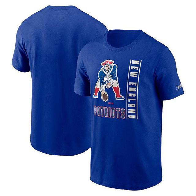 Mens Nike Royal New England Patriots Lockup Essential T-Shirt Product Image