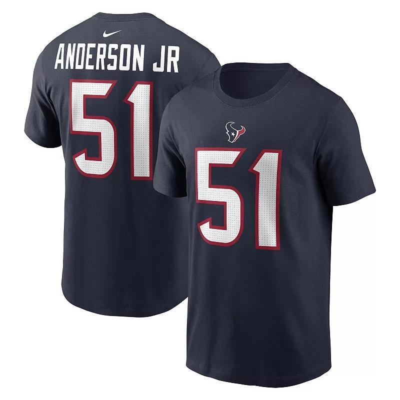 Nike Mens Houston Texans CJ Stroud 7 N&N T-Shirt - NFL Ss/Ls/Sl/Mck Tees at Academy Sports Product Image