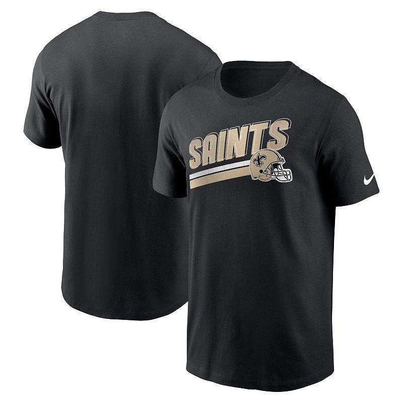 Mens Nike Black New Orleans Saints Essential Blitz Lockup T-Shirt SNT Black Product Image