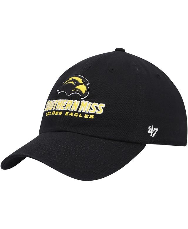 47 Brand Mens Black Southern Miss Golden Eagles Clean Up Adjustable Hat Product Image