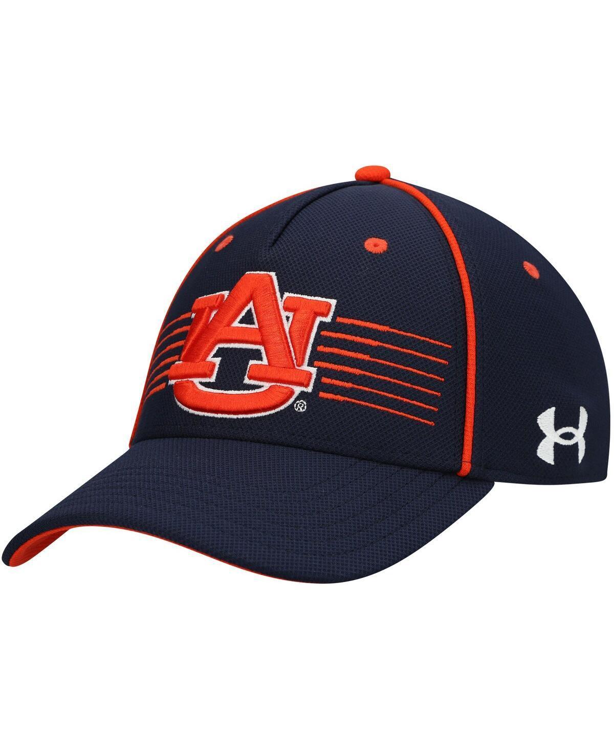 Mens Under Armour Auburn Tigers Iso-Chill Blitzing Accent Flex Hat Blue Product Image