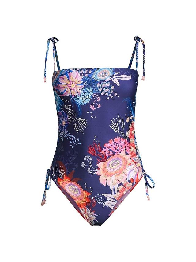 Womens Sandy Boreal Lace-Up One-Piece Swimsuit Product Image