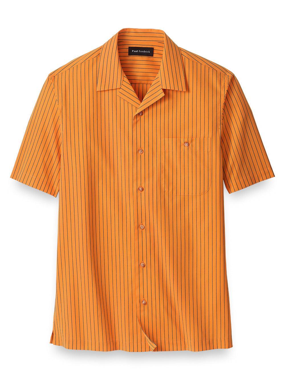 Cotton Stripe Print Casual Shirt Product Image